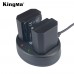 Kingma NP-FZ100 Battery Pack and Dual USB Charger for Sony A7 III, A7R III, A9 Digital Cameras
